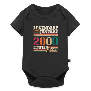 Légendaire Janvier 2000 édition limitée - Body à manches courtes Premium Bébé - noir - Devant