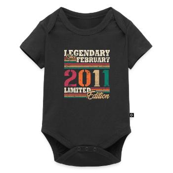 Légendaire Février 2011 édition limitée - Body à manches courtes Premium Bébé - noir - Devant