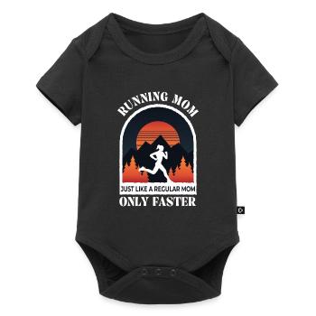 Design de jogging cool pour les femmes Maman Marathon - Body à manches courtes Premium Bébé - noir - Devant
