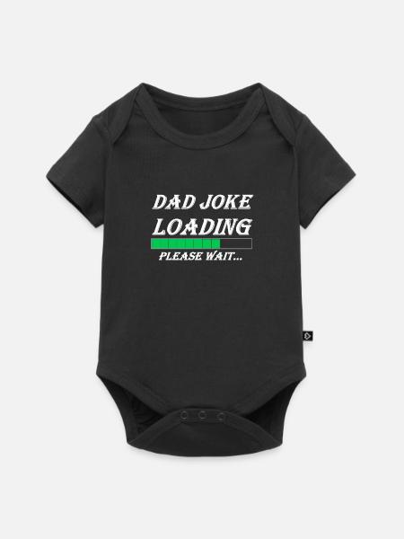 DAD JOKE LOADING - Baby Premium Kurzarmbody - Schwarz