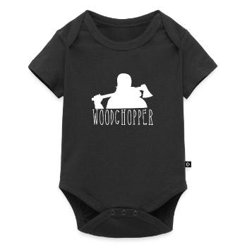 Lumberjack Woodchopper Design Tree Feller - Baby Premium short-sleeve bodysuit - black - Front