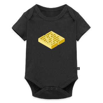 Labyrinth - Baby Premium Kurzarmbody - Schwarz - Vorne