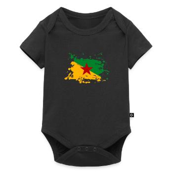 Guyane française - Body à manches courtes Premium Bébé - noir - Devant