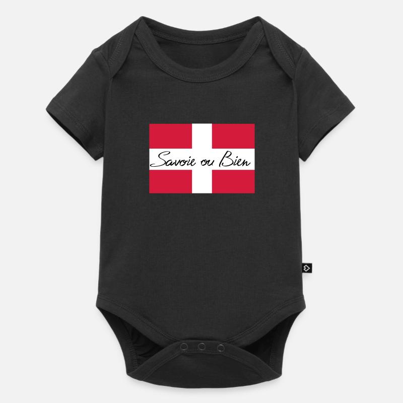 drapeau Savoie - Body à manches courtes Premium Bébé - noir