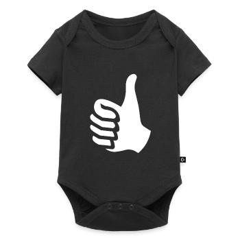Thumbs up - Baby Premium short-sleeve bodysuit - black - Front