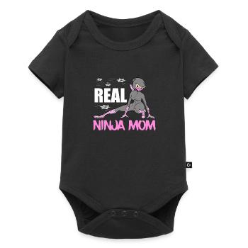 Real Ninja Mom Karate Martial Arts Fencer Ninja - Body à manches courtes Premium Bébé - noir - Devant