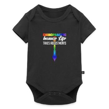Spine Misalignment Treatment Adjust Medical - Baby Premium short-sleeve bodysuit - black - Front