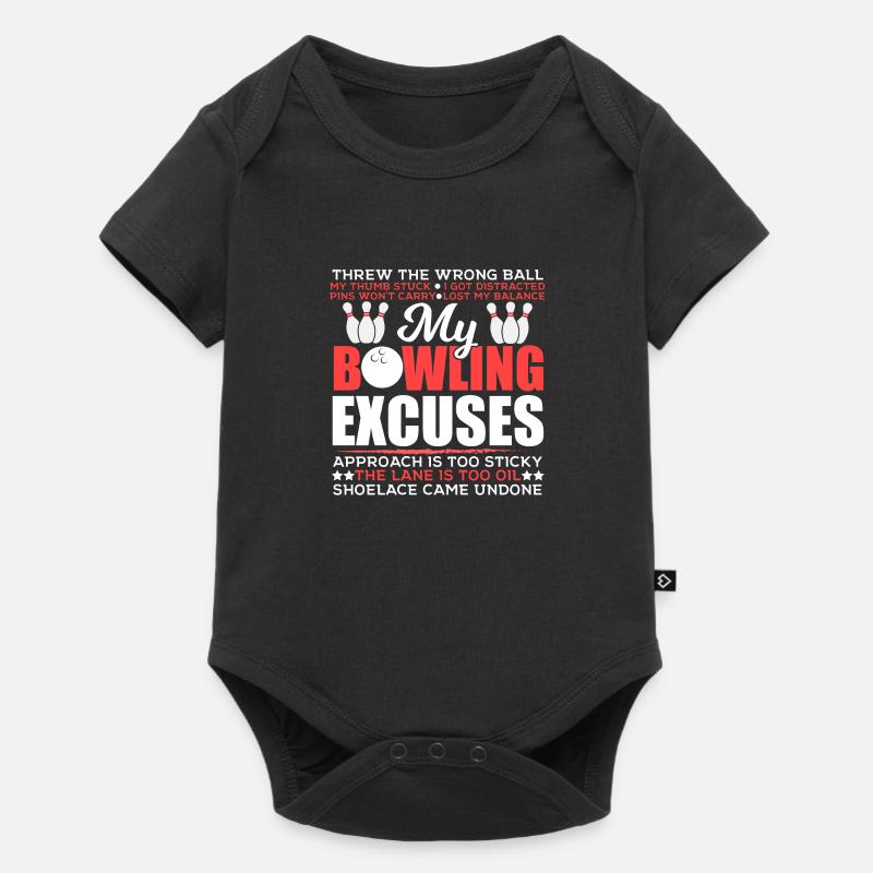 Threw The Wrong My Thumb Stuck I Got Distracted - Baby Premium Kurzarmbody - Schwarz
