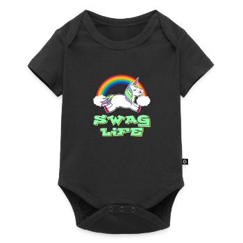 Swag Life Fairy Tale Magic Colorful Myth - Baby Premium short-sleeve bodysuit - black - Front