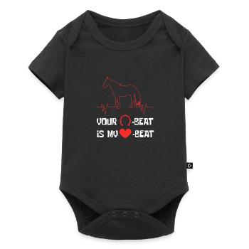 Your Beat Is My Beat Design Horsing Shirt For - Baby Premium Kurzarmbody - Schwarz - Vorne
