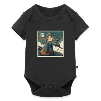 Too Much Perspective........Amelia - Baby Premium short-sleeve bodysuit - black - Front