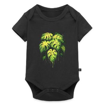 Monstera Deliciosa Amoureux des plantes Lady Daddy Botanica - Body à manches courtes Premium Bébé - noir - Devant