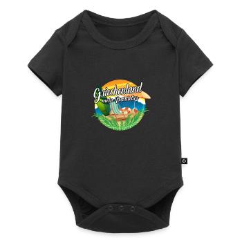Griechenland - Mein Paradies - Baby Premium Kurzarmbody - Schwarz - Vorne