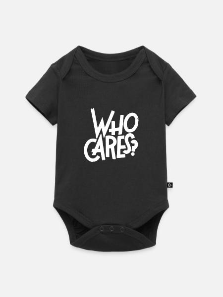Who Cares? - Baby Premium Kurzarmbody - Schwarz