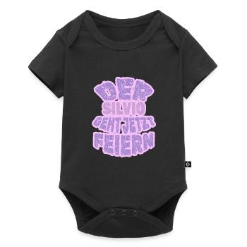 Vorname Silvio - Baby Premium Kurzarmbody - Schwarz - Vorne