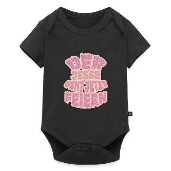Feiern Party Jesse - Baby Premium Kurzarmbody - Schwarz - Vorne