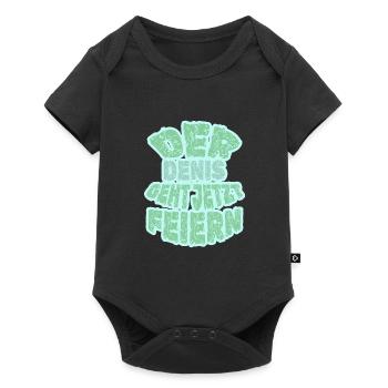 Feiern Denis - Baby Premium Kurzarmbody - Schwarz - Vorne
