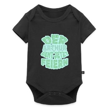 Vorname Arthur - Baby Premium Kurzarmbody - Schwarz - Vorne