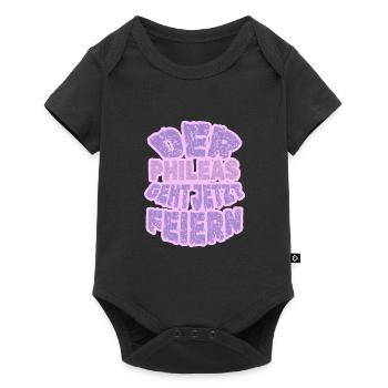 Party Phileas - Baby Premium Kurzarmbody - Schwarz - Vorne