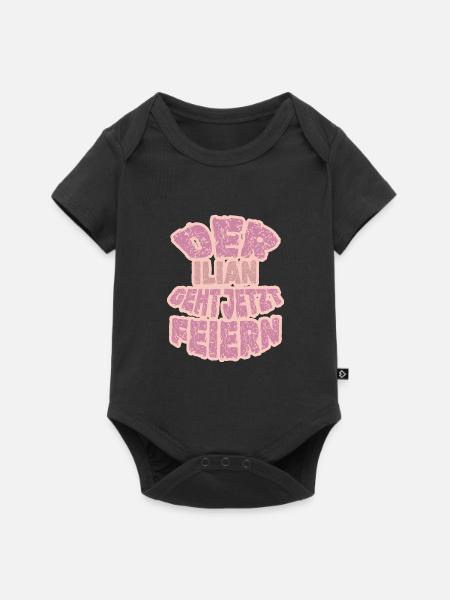 Feiern Ilian - Baby Premium Kurzarmbody - Schwarz