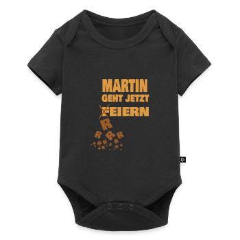 Geschenk für übergeben - Baby Premium Kurzarmbody - Schwarz - Vorne