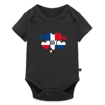 Dominican Republic Flag Dom Rep Flag Travel - Baby Premium short-sleeve bodysuit - black - Front