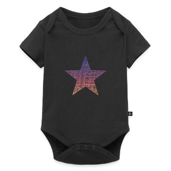 Stern Star - Baby Premium Kurzarmbody - Schwarz - Vorne