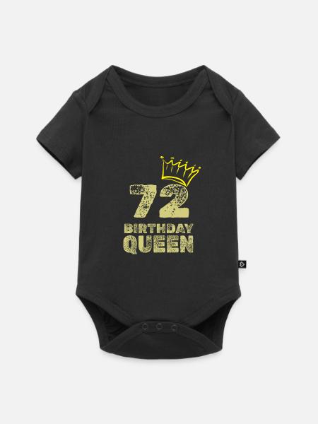 72 - Baby Premium Kurzarmbody - Schwarz