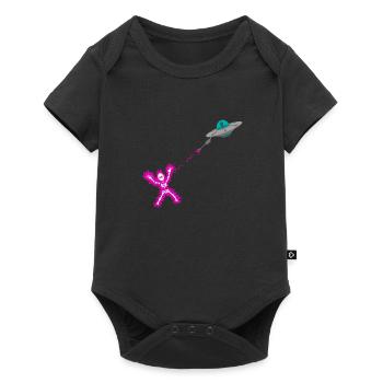 Laser extraterrestre ovni - Body à manches courtes Premium Bébé - noir - Devant