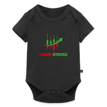 Love of stocks - Baby Premium short-sleeve bodysuit - black - Front