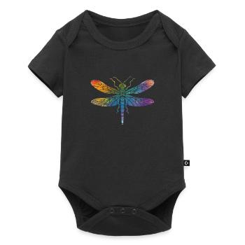 Libellule - Body à manches courtes Premium Bébé - noir - Devant