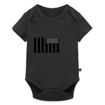 USA - Baby Premium Kurzarmbody - Schwarz - Vorne