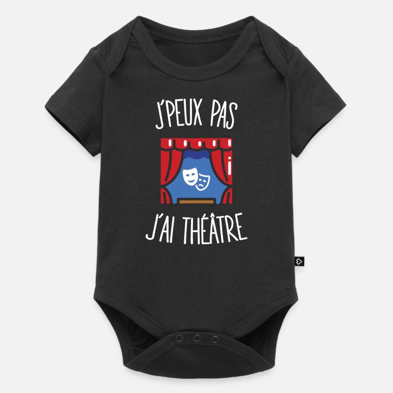 J'peux pas j'ai théâtre - Body à manches courtes Premium Bébé - noir