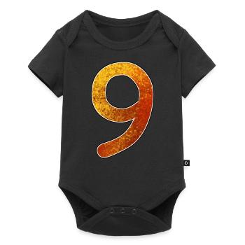 9 3 neu - Baby Premium Kurzarmbody - Schwarz - Vorne