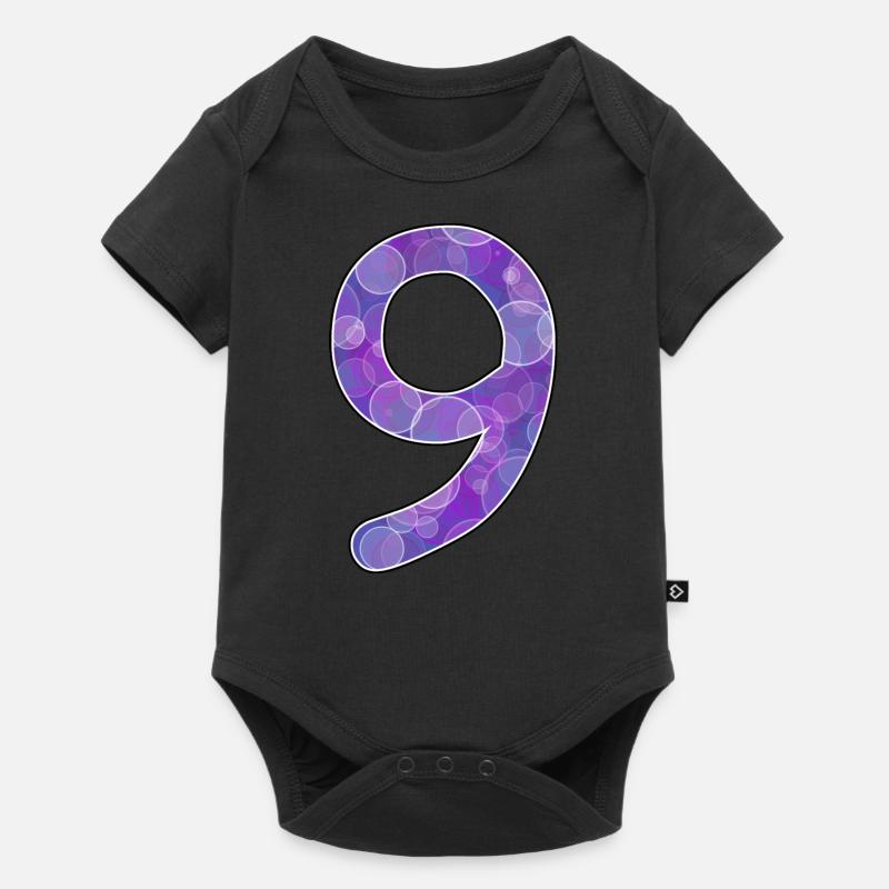 Neuf anniversaires 9 - Body à manches courtes Premium Bébé - noir