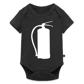 Fire extinguisher design - Safety First in style - Baby Premium short-sleeve bodysuit - black - Front