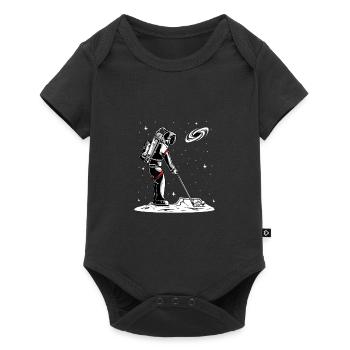 Golf Astronaut - Baby Premium Kurzarmbody - Schwarz - Vorne