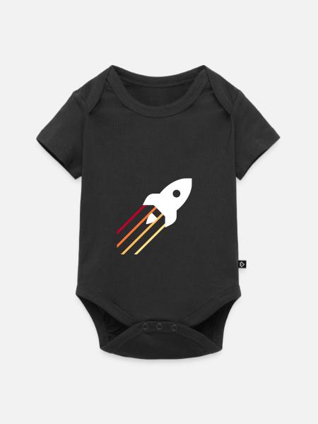 rocket - Baby Premium short-sleeve bodysuit - black