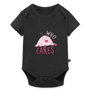 Piggy, qui se soucie du design - Body à manches courtes Premium Bébé - noir - Devant