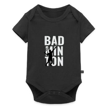 Badminton badminton player badminton gift - Baby Premium short-sleeve bodysuit - black - Front