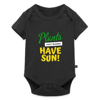 Spring funny saying about plants and garden - Baby Premium short-sleeve bodysuit - black - Front