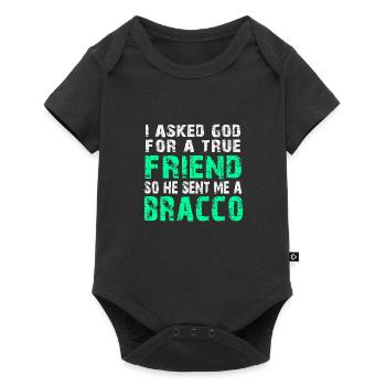 Bracco Italiano - True Friend - Baby Premium short-sleeve bodysuit - black - Front