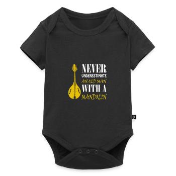Ne sous-estimez jamais la mandoline - Body à manches courtes Premium Bébé - noir - Devant