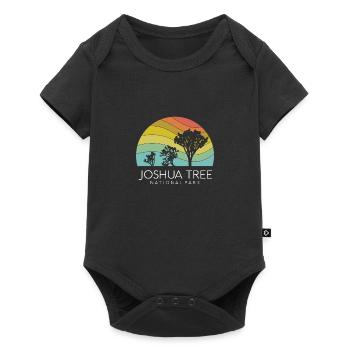 Parc national de Joshua Tree Désert californien Retro - Body à manches courtes Premium Bébé - noir - Devant