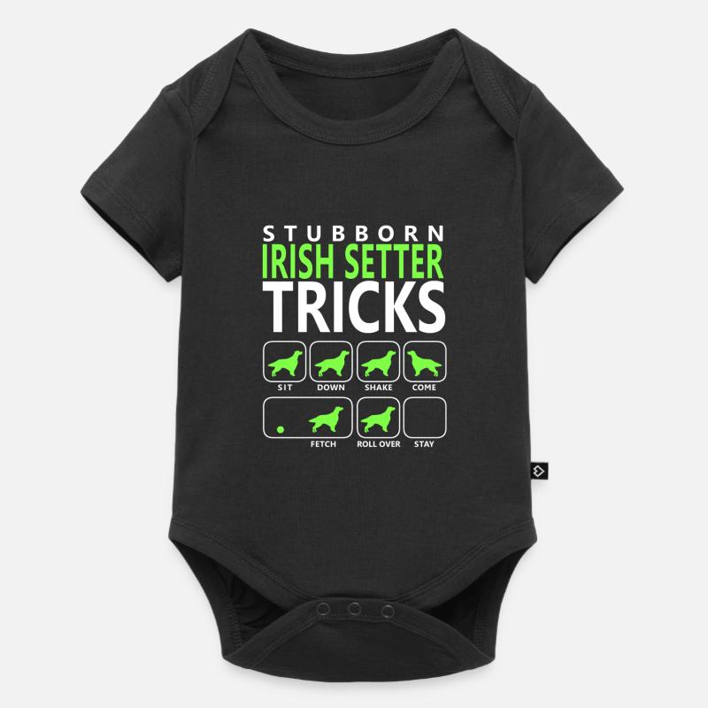 Hartnäckige Irish Setter Tricks - Baby Premium Kurzarmbody - Schwarz