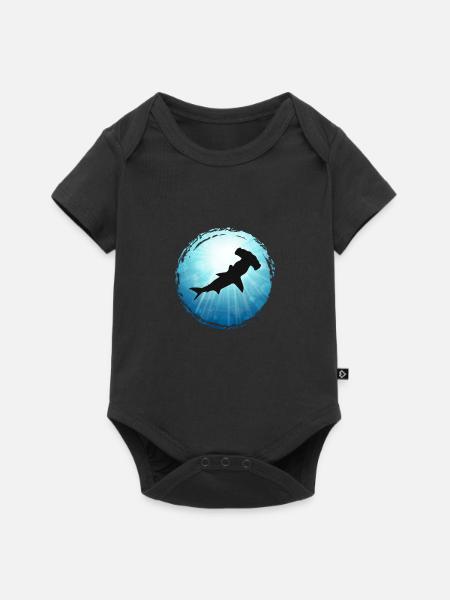 Hammerhai blaues Meer Ozean Tauchen Freitauchen Ap - Baby Premium Kurzarmbody - Schwarz