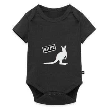 Känguru. Witzig. - Baby Premium Kurzarmbody - Schwarz - Vorne