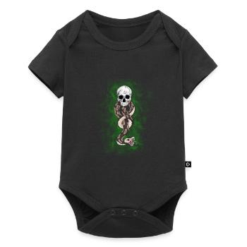 Dunkles Mal - Baby Premium Kurzarmbody - Schwarz - Vorne