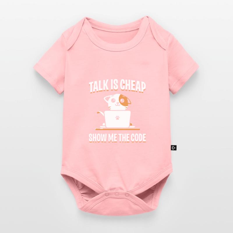 Citation de conception de programmeur impressionnante Montrez-moi le code Body à manches courtes Premium Bébé