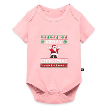Ugly Christmas - Baby Premium Kurzarmbody - Rosa - Vorne